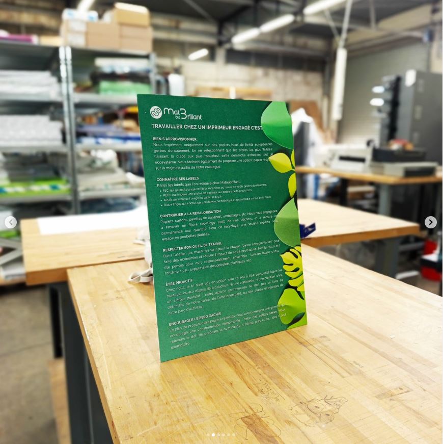 Nos engagements, imprimés